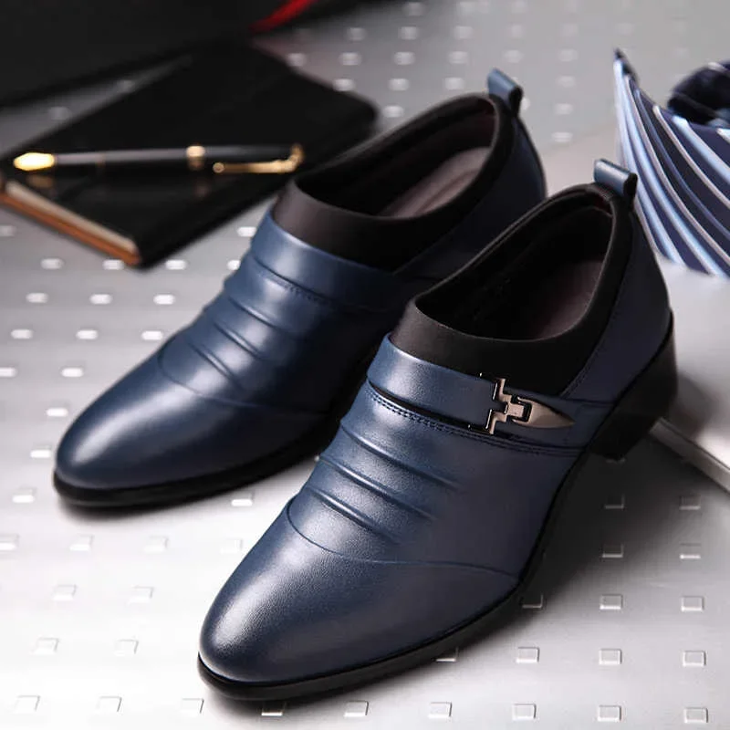 Men Shoes Classic Dress Shoes Luxury Oxfords Leather Shoes for Men Business Casual Loafers Plus Size Wedding Formal Shoe Zapatos