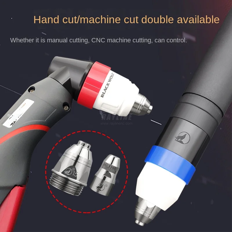 فوهة بلازما P80 أسود ذئب 1.5 أو أسود ذئب P80 قطع فوهة إلكترود قطع بلازما شعلة قاطعة مستهلكات 1 *