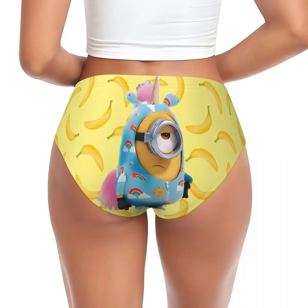 مخصص M-Minions مانغا الكرتون سراويل قصيرة النساء الراحة لطيف الملابس الداخلية