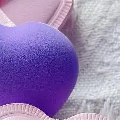 1/2/5 szt. Gąbka do makijażu w kształcie serca, do stosowania na sucho i na mokro, cukierkowa gąbka wielokrotnego użytku do podkładu w płynie i pudru, gąbka kosmetyczna