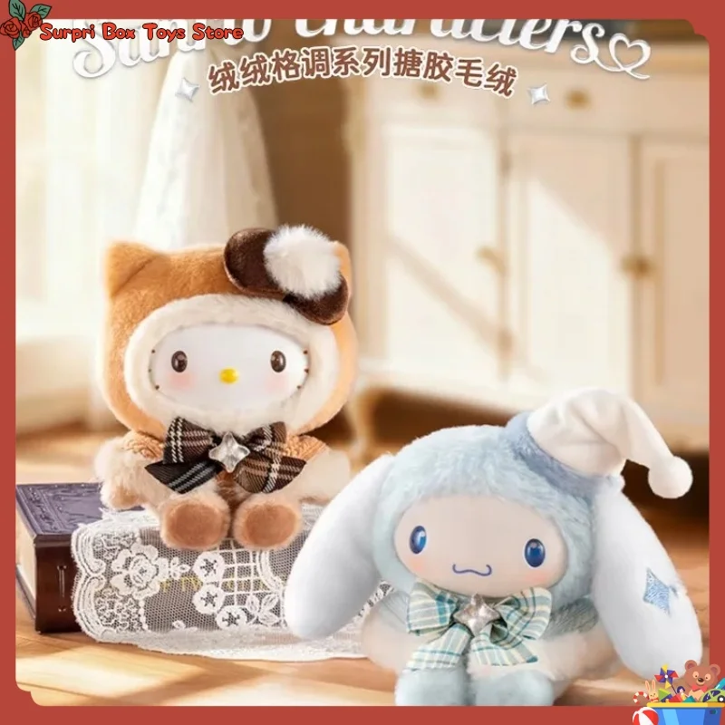 

Authentic Sanrio Fluffy Style Series Vinyl Plush Blind Box Lovely Bag Pendant Figure Doll Mystery Box Ornament Toy Gift For Girl