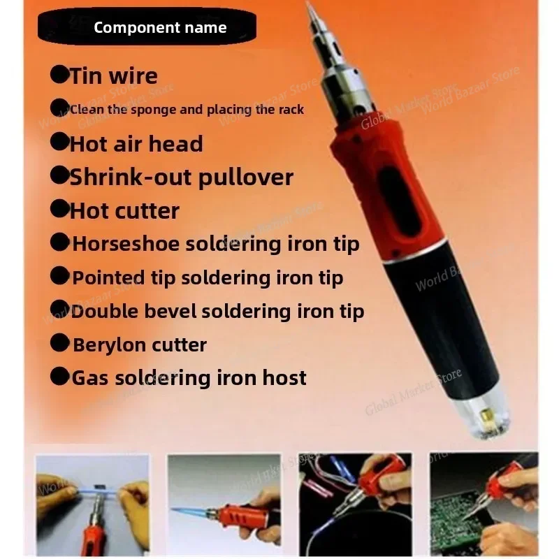 

Многофункциональный газовый паяльник с автоматическим зажиганием, газовый паяльник с электронным зажиганием 10 в 1, газовый паяльник