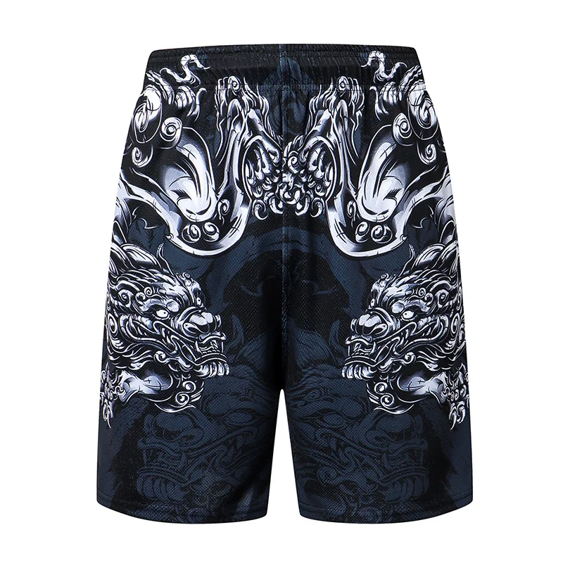 Chinese Dragon Graphic Beach Shorts Pants Men 3D Printed Surfing Board Shorts Summer Hawaii Swimsuit Swim Trunks Cool Ice Shorts