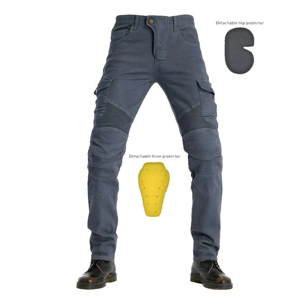 

Motorcycle Cowboy Pants Man Moto Jeans Fall Prevention Riding Jean Pants Motorcycle Equipment With CE Protective Gear