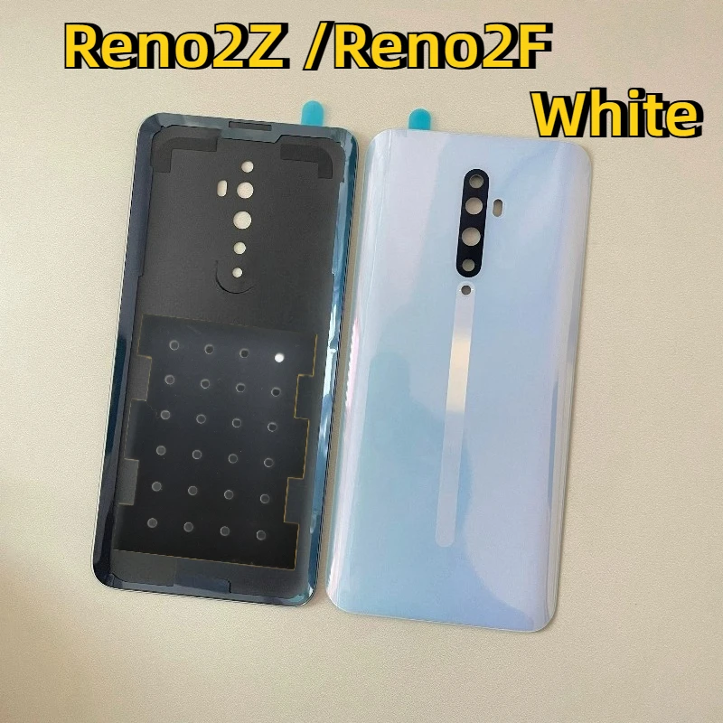 Back Glass For OPPO Reno 2 Reno2 Z F Back Battery Cove Rear Door Housing Back Case Replacement Part