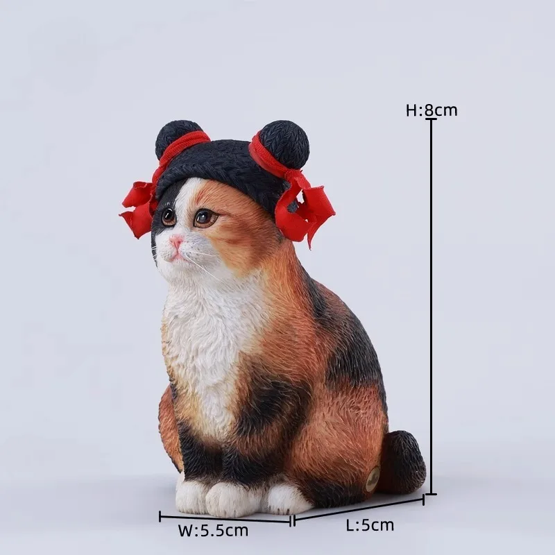 【2025 Q3】JXK 1/6 مقياس Fuwa-style Moe Cat الراتنج هريرة نماذج للحيوانات لشخصيات الحركة 12 بوصة هدية إكسسوار للجسم #3