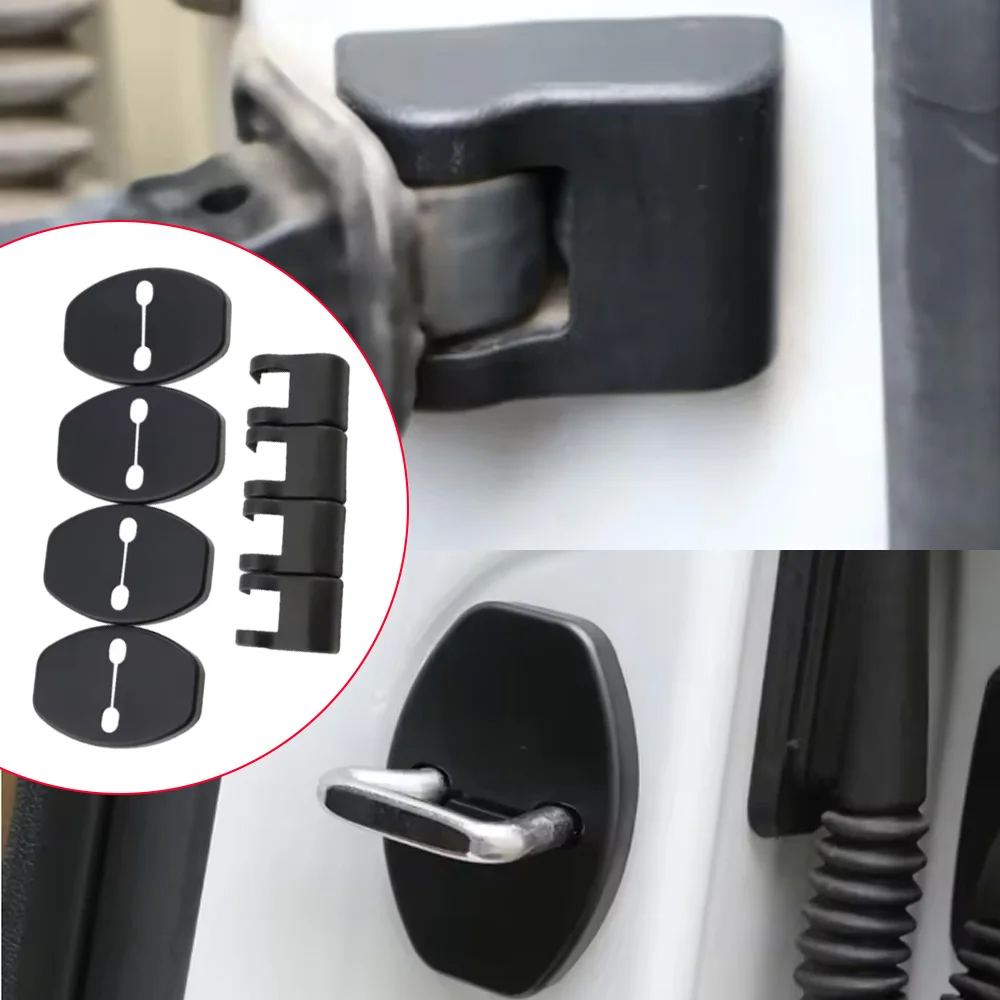 

8Pcs Car Door Latch Buckle Cover Door Stopper Limiter Protective Cover For VW Golf 6 7 Passat Jetta Tiguan Beetle Scirocco Polo