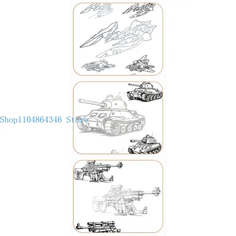 5asd Portable Animes Character Line With Recycled Paper For Sketching And Mangas Practice