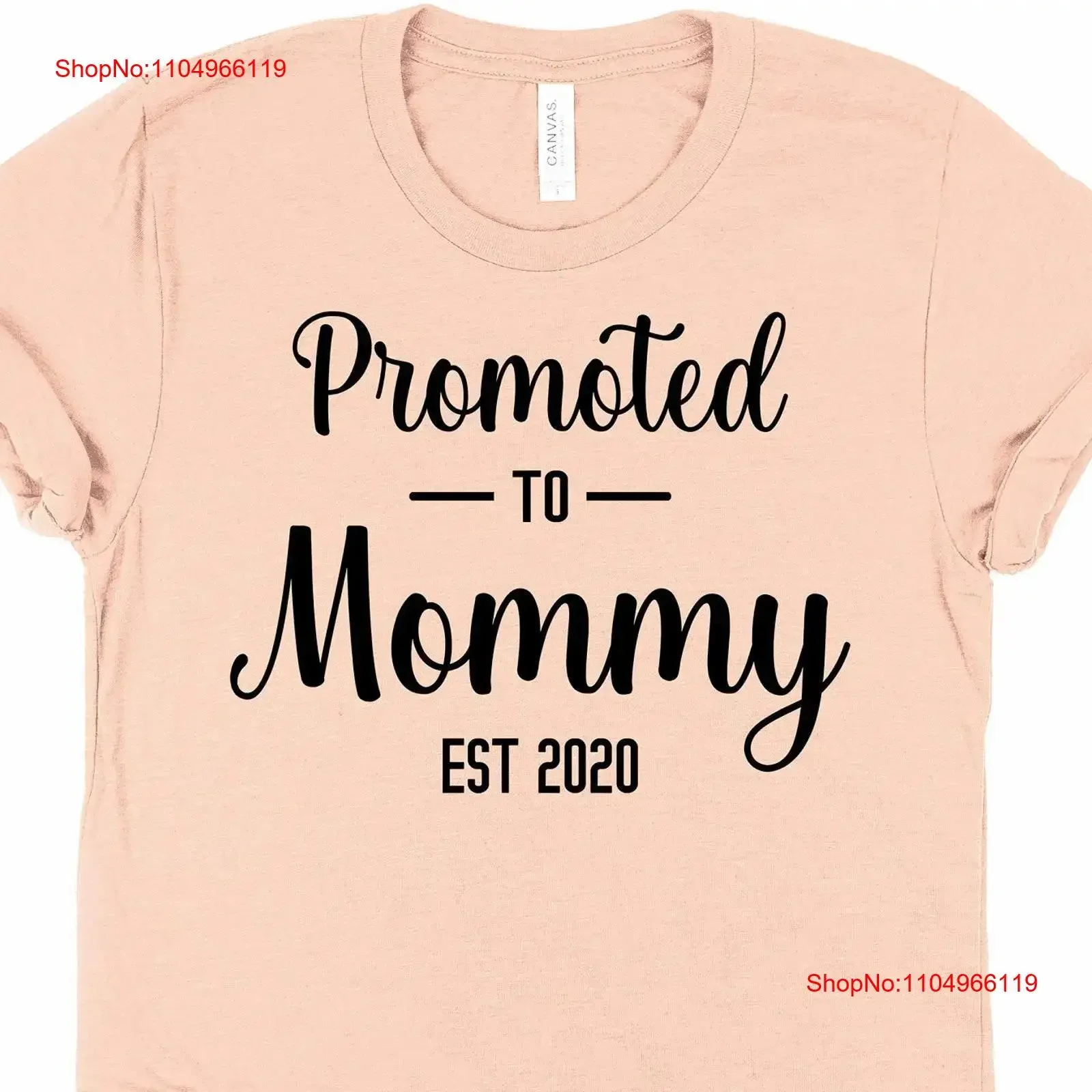 

Promoted to Mommy Est 2020 T Shirt Pregnancy AnnouncemenT Pregnant Mom s New Congrats Be vintage Washed fashion Unisex graphic