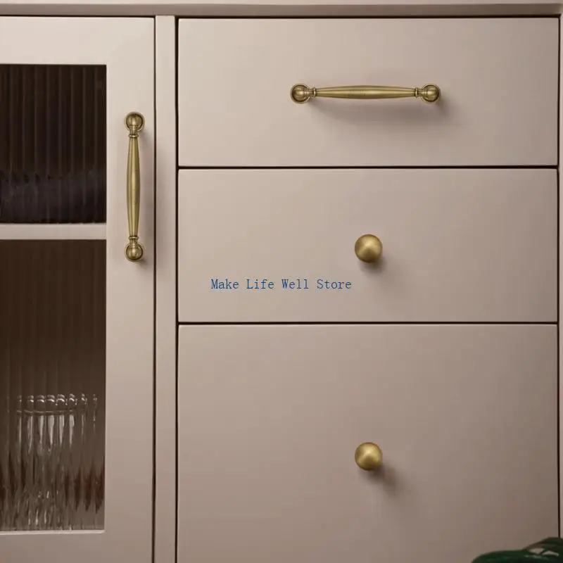  Pack of 2 Luxury Bronze Cupboard Handles With Smooth Grip for Kitchen Wardrobe