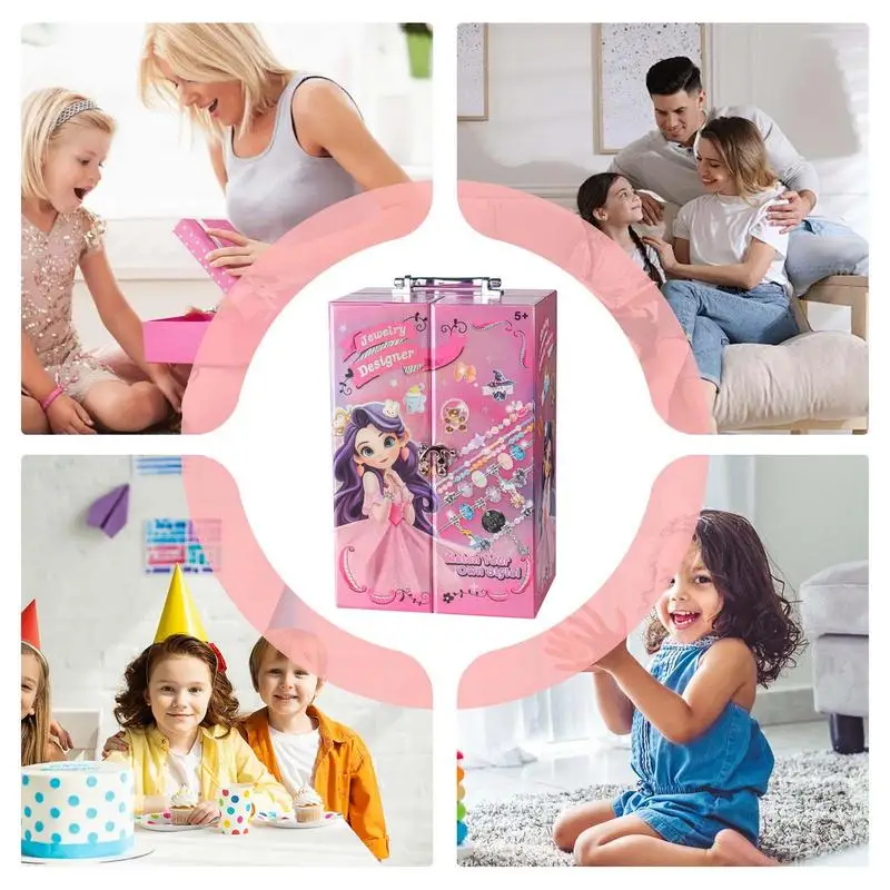 Charm-Schmuckherstellungsset, Kunsthandwerk, Schmuck, Charm-Armbandhersteller, Halsketten-Zubehör-Set, Schmuckherstellungszubehör, exquisit für