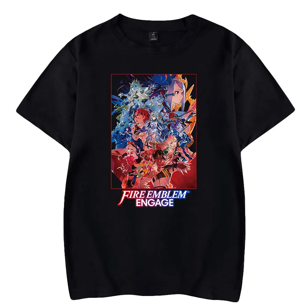 Fire Emblem kaos Streetwear pria/wanita cetak gambar Merch terlibat kaus lengan pendek kaus Logo baru