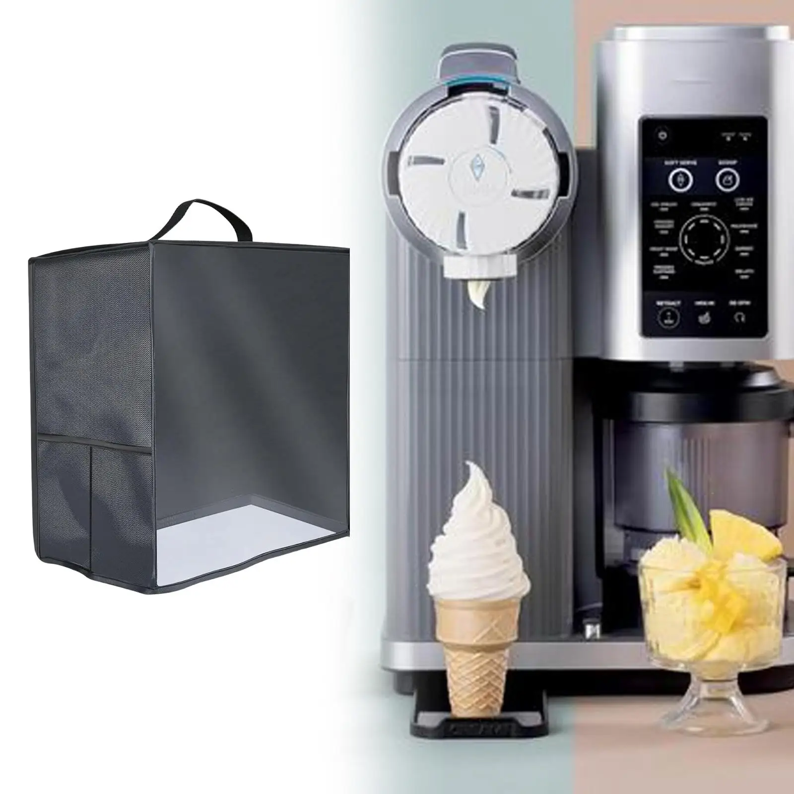 

Пылезащитный чехол для мороженого, легко чистится, прочный, дополнительный карман с ручкой, портативные защитные аксессуары премиум-класса