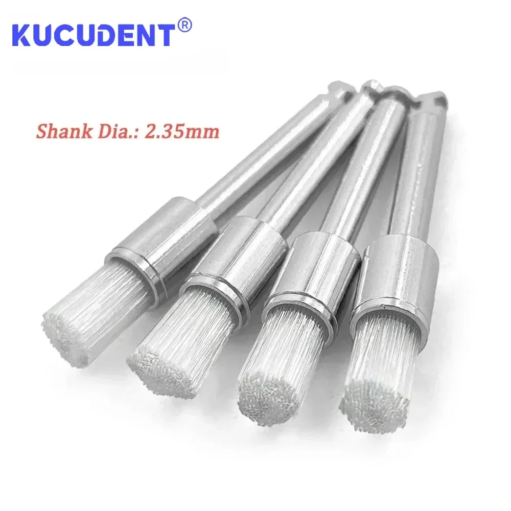 100 Pcs Professional  Dental Polishing Brushes Disposable Nylon Bristles for Contra-Angle Handpiece Colorful Dental Tools