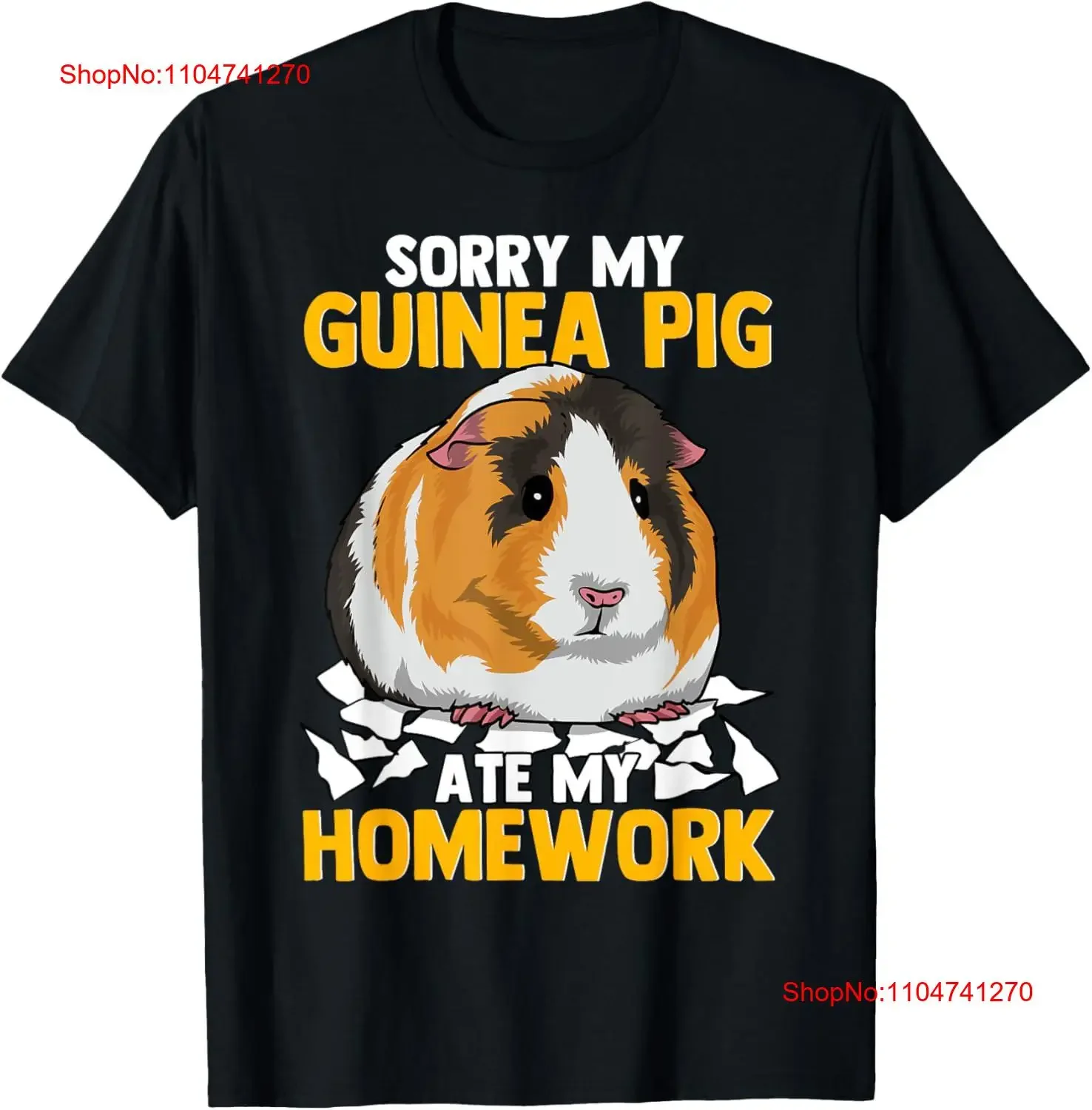 Lo siento mi conejillo de indias comieron tareas divertidas mascotas roedores hámster camiseta vintage lavada ropa de calle versátil ligeramente moda Unisex