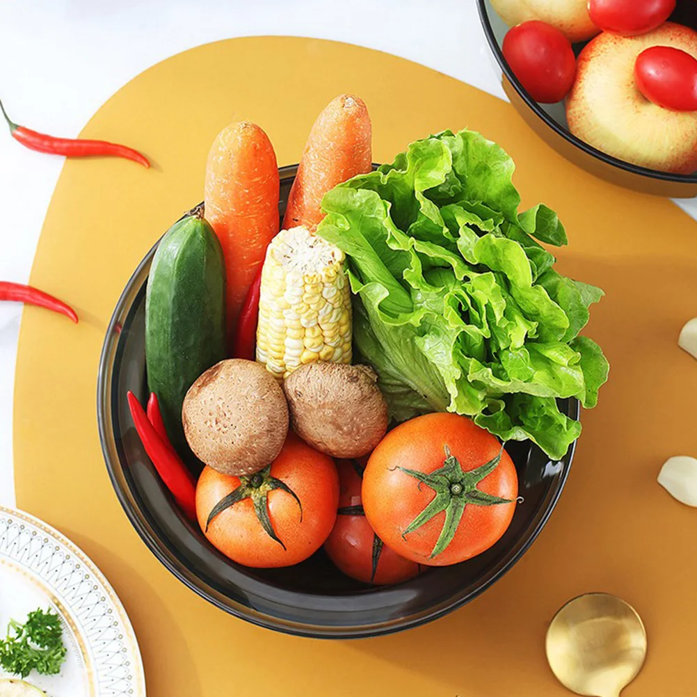 

Draining Basket Double Layer Vegetable Fruit Strainer Storage Kitchen Filter Washing Holder Sturdy Portable Creative