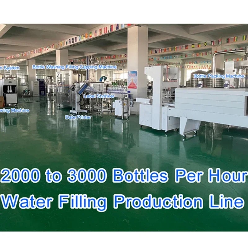 2026 CGF Automatic 4000BPH Water Bottling Production Line Pure Mineral Spring Water Pet Bottle Filling Machine