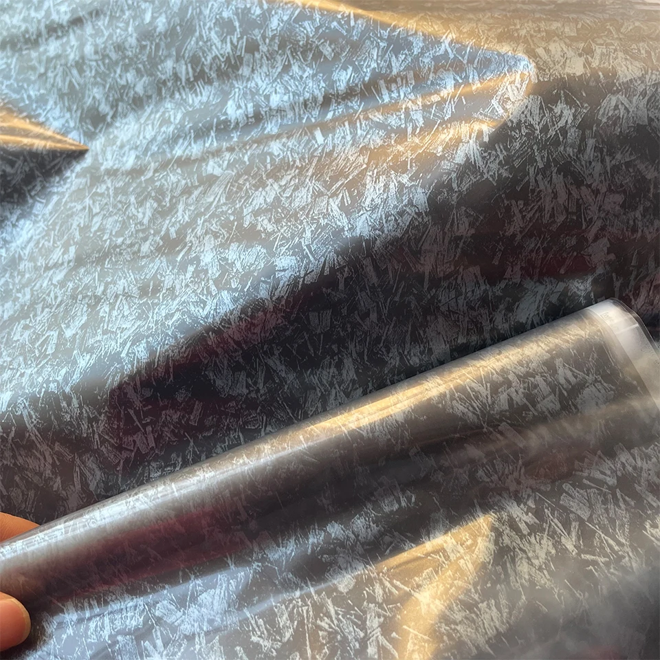 Black Forged Carbon Hydro Dip Film - DIY Water Transfer Vinyl for Car Interior/Wheel Hub Wrap, 3D Textured Modification Film120