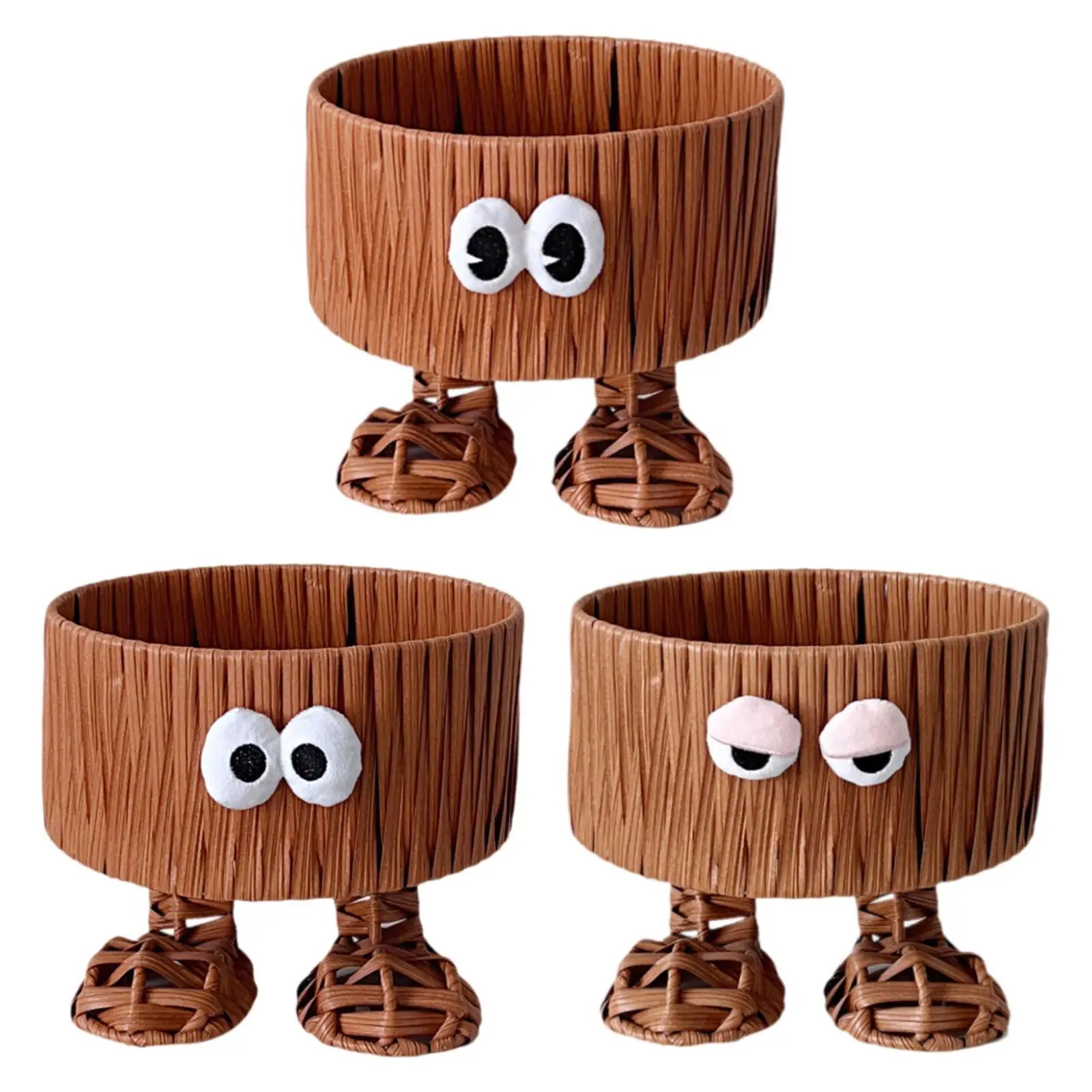 

Storage Basket Biscuit Cookies Pastry Display Basket Home Decor Cute Imitation Rattan for Living Room Counter Wedding Picnic