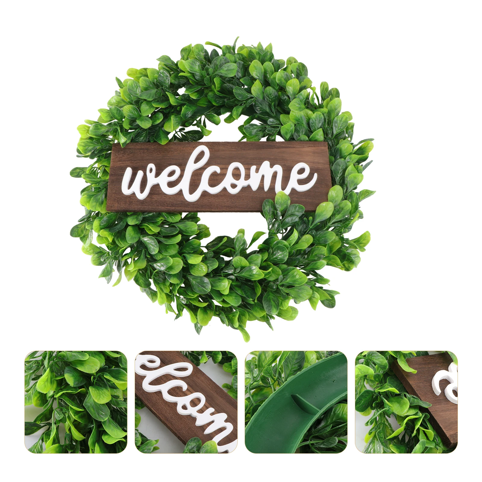

Artificial Wreath Eco Decor Hanging Pendant Door Welcome Home Simulation Wreath Party HolidayDecoration