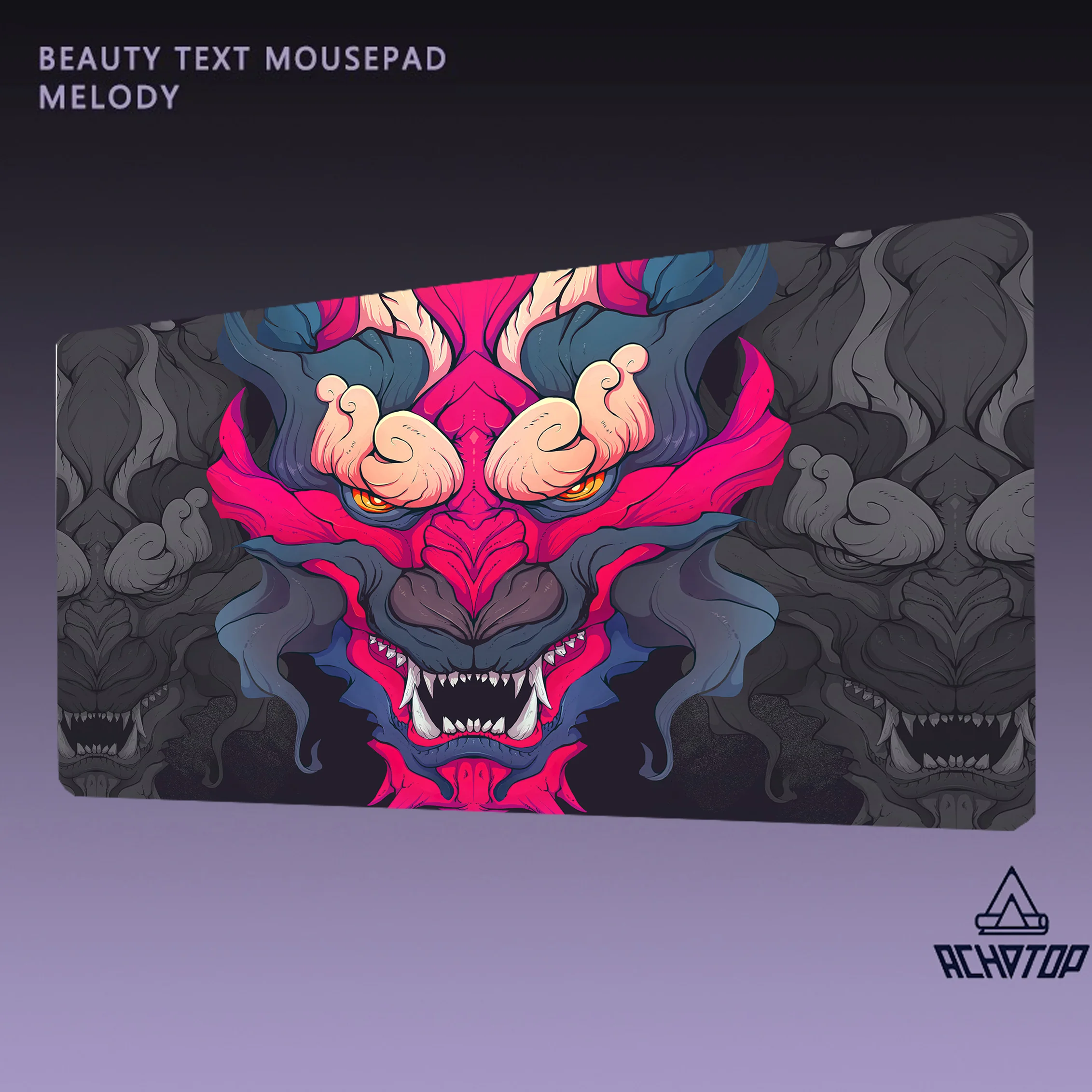 

Japanese Style Oni Mouse Pad Gray Laptops Gaming Deskmat Oni Mousepad Anime Office Carpet Gamer Keyboard Computer Desks 80x30cm