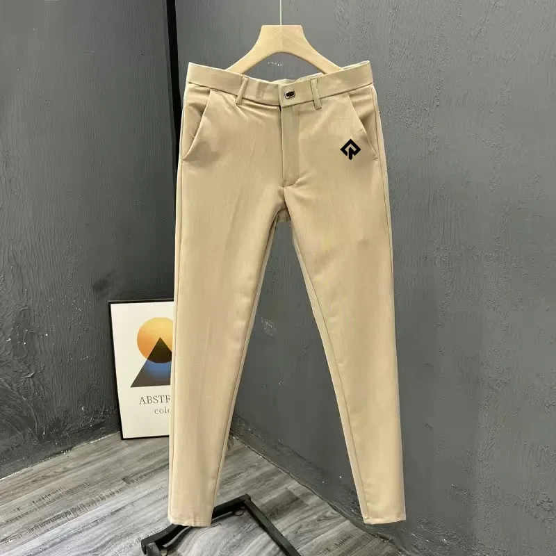 High Quality Korean Golf Pants Men\'s Golf Wear 2024 Summer New Luxury Casual Pants Men\'s Golf Clothing Fashion Self Cultivation