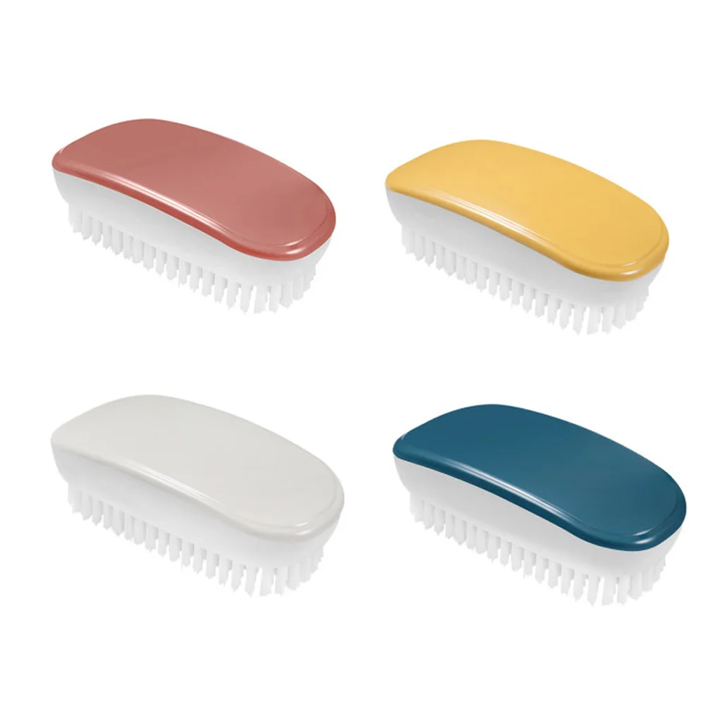 2 قطعة فرشاة الغسيل متعددة الوظائف تصميم مضاد للانزلاق للأحذية الملابس الجينز دائم آمنة للاستخدام لطيف الغسيل المنزلي #4