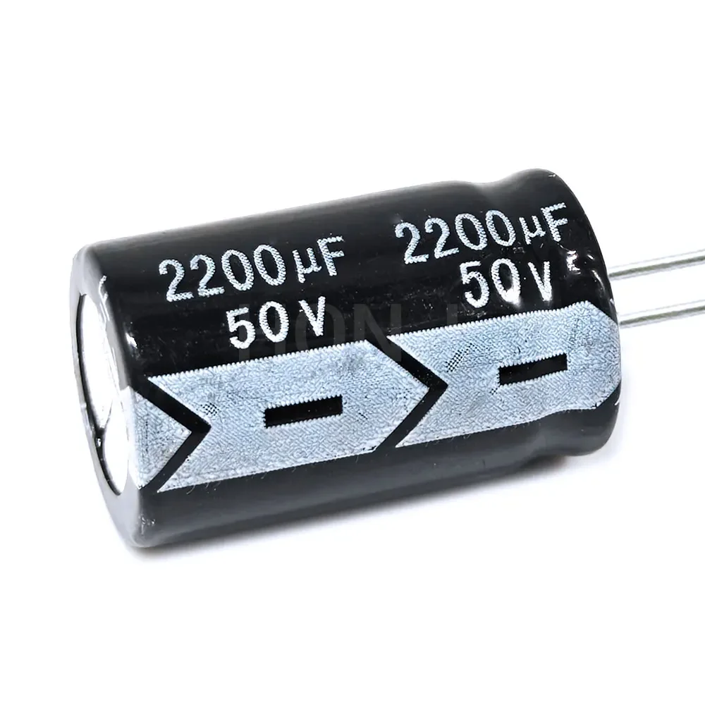 10 шт ​ ​ ​ ​ ​ ​ 2200uF 50V 2200MFD 50Volt 16*25mm Алюминиевый электролитический конденсатор радиальный 2200mf50v 50v2200mf 50v2200uf ±20% ​