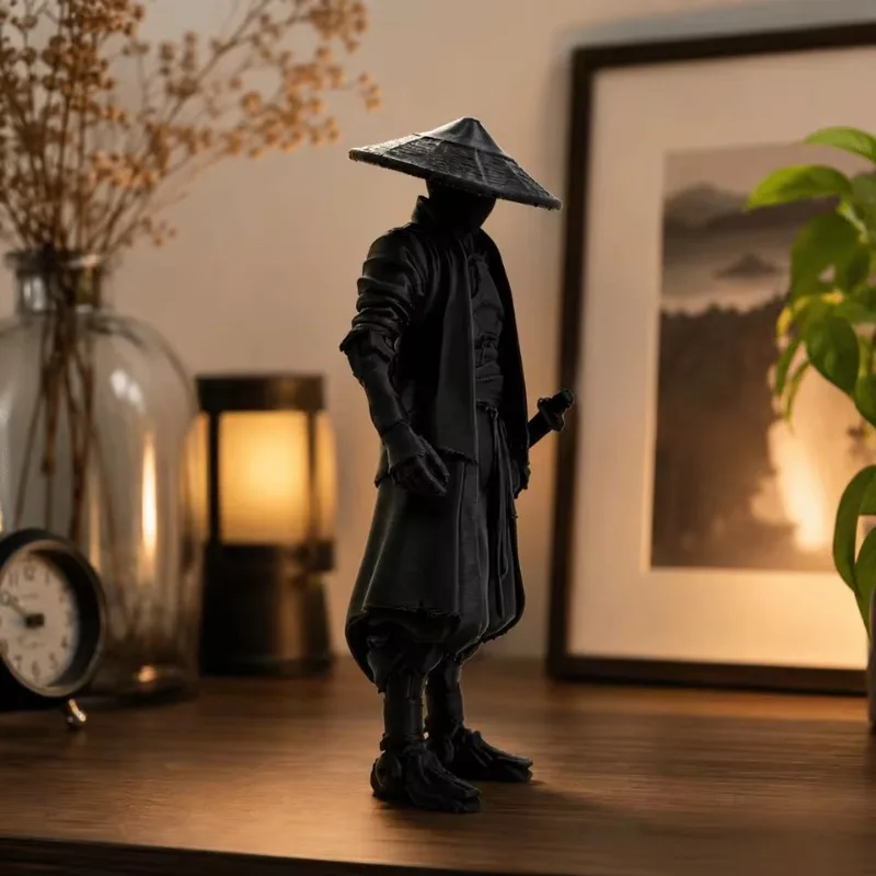 Novelty Funny Ninja Statue Decorative Model Creative Samurai Ornaments Multi-functional 3D Printed Warrior Ornament Home view 2