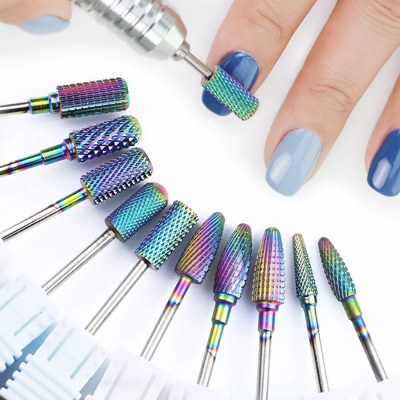 Punta da trapano per unghie in carburo di tungsteno Fresa per unghie elettrica per macchina per manicure Accessori per unghie Ruota punte per fresatura per unghie