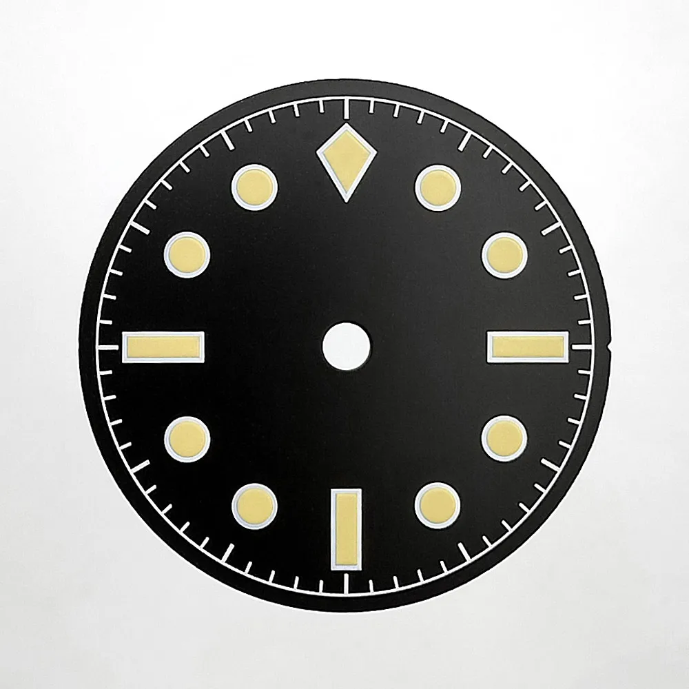 28.5 مللي متر الرجعية مؤشر الاتصال الهاتفي مزيج المنتج C3 ضوء الليل صالح NH35 ساعة يد تعمل بالحركة أجزاء الملحقات #4