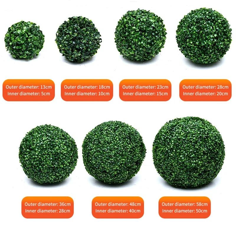 Artificial Plant Grass Ball Milan Ball Green Plant Decoration Ceiling Plastic Fake Flower Shopping Mall Opening Window