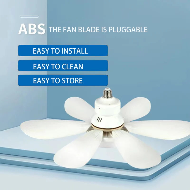 Ceiling Fan Light E27 with Remote Control for Dimming Living Room Study Household Modern Ceiling Fan with Light Hanging Pendant