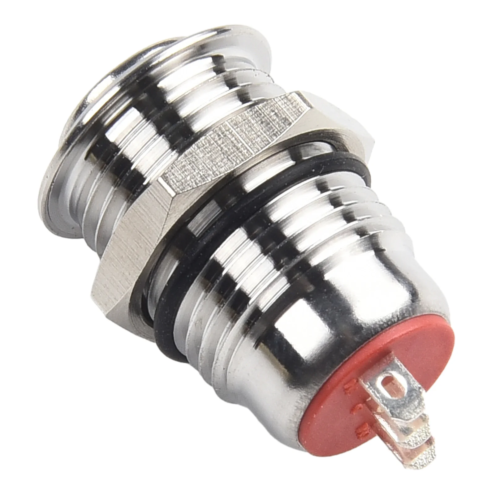 12mm Metal Push Button Switch 12V 0.1A Waterproof Self-locking Push Button 1NO1NC Home Electrical Equipment Accessories