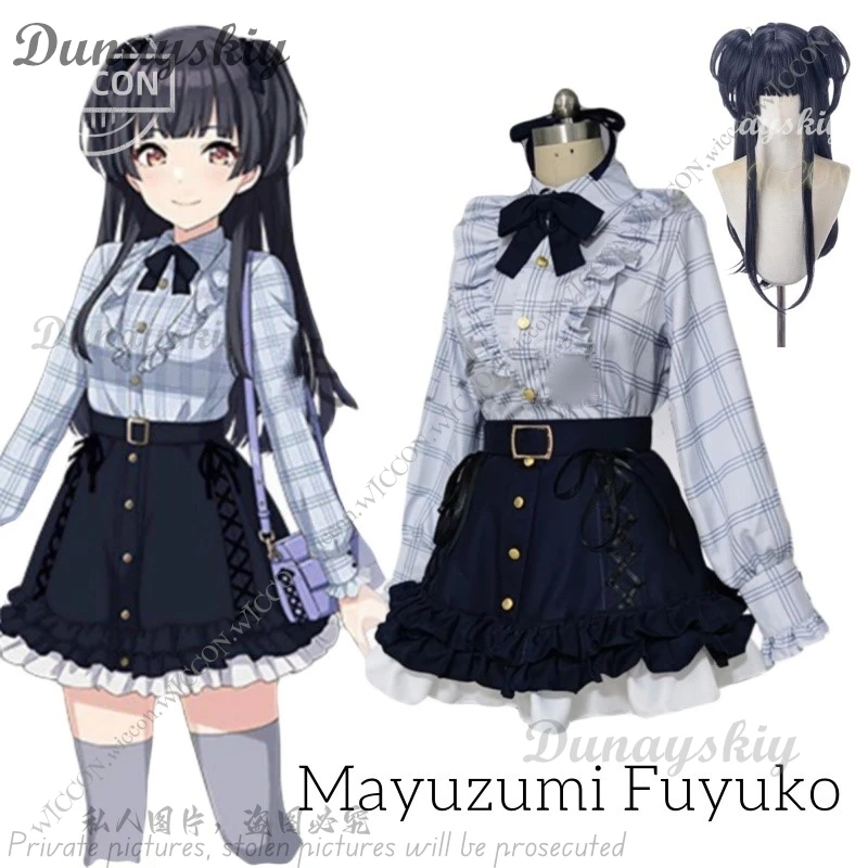 Mayuzumi Fuyuko THE IDOLM Cos STER SHINY COLORS Anime Game Halloween Party Costume Cosplay Wig Mayuzumi Fuyuko 283 PRODUCTION