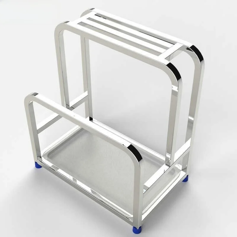 

304 Stainl Steel Knife Holder Cutting Board Stand Kitchen Accories Knife Tool Organizer Ra Antibacterial Kitchen Storage