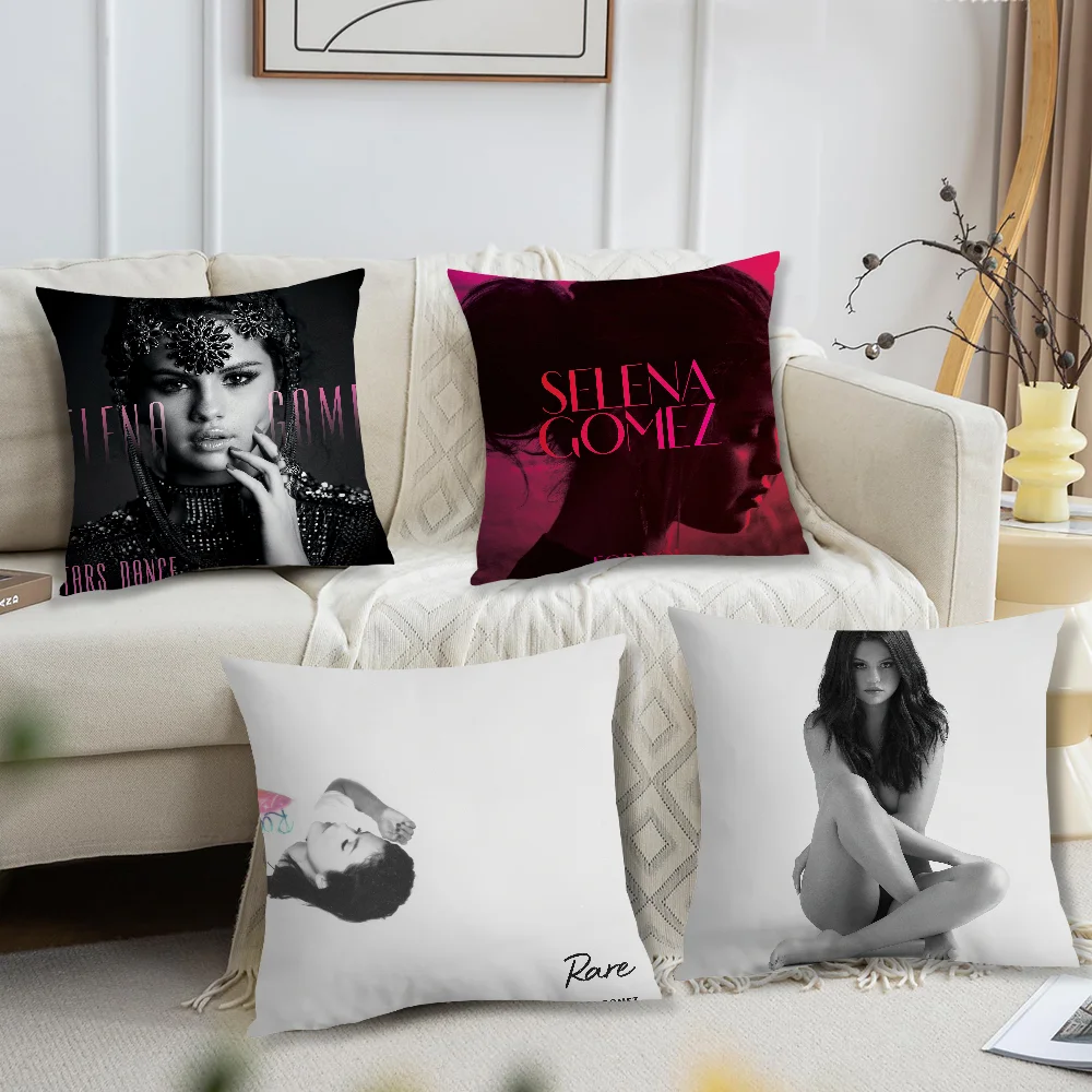 Singer S-Selena G-Gomez Rare Pillow Case Living Room Sofa Cushion Cover Suitable For Home Bedroom Room Decoration