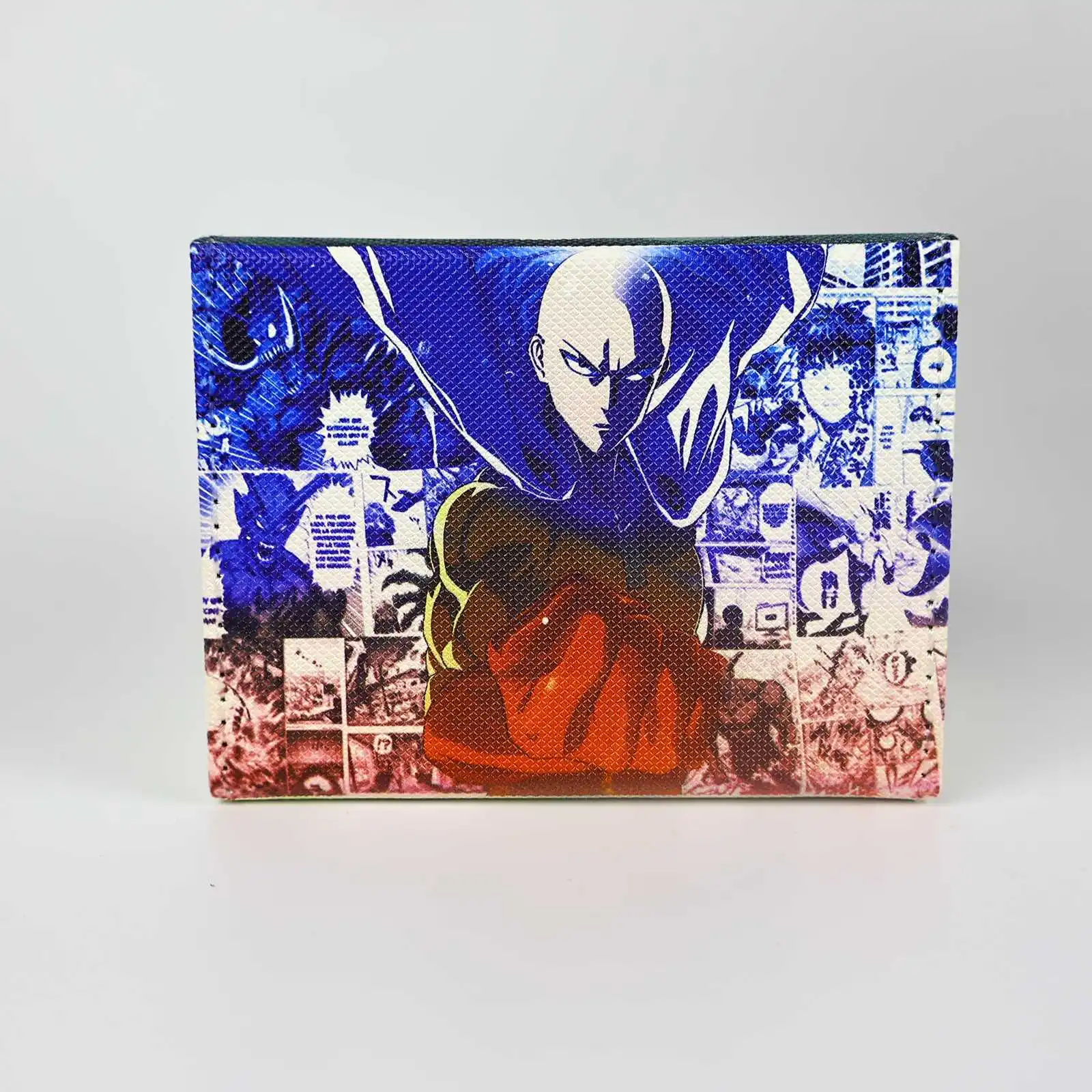 One Punch-Man Saitama Boîte de rangement pour cartes en cuir, bricolage, auto-fabriqué, OPCG, PTCG, YGO, boîte de rangement pour cartes magnétiques, cadeau Anime, jouets