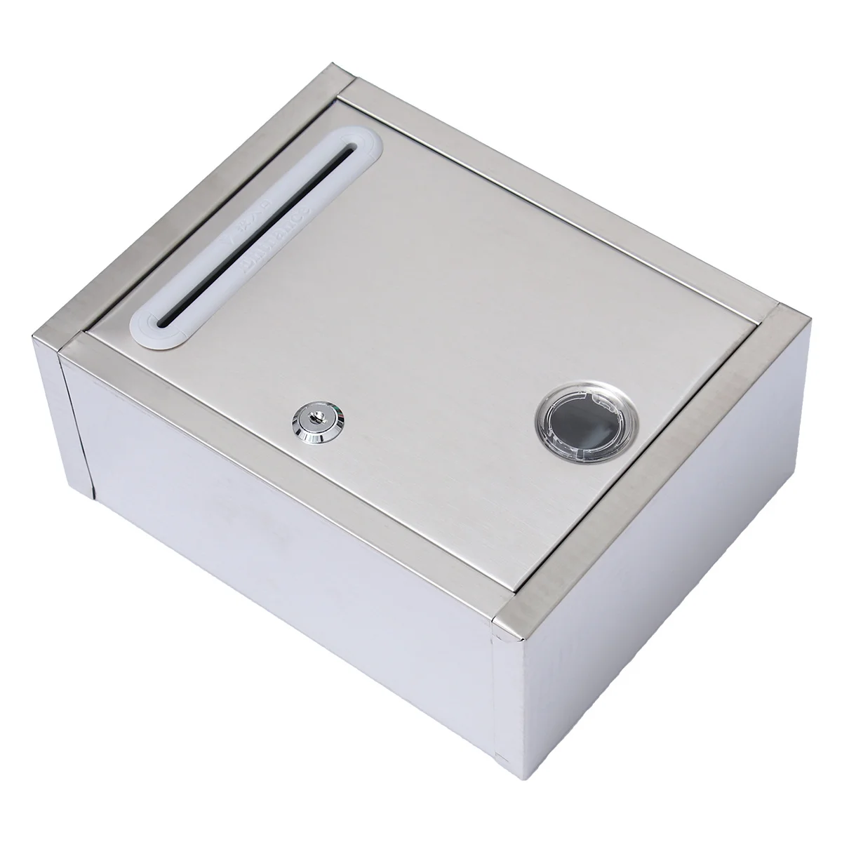 

Small Stainless Steel Mailbox Lightweight Retro Design Wide Opening Waterproof Suggestion Complaint Letter Box for Company
