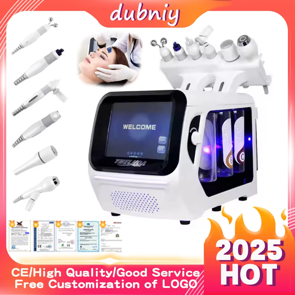 6 في 1 آلة فقاعة صغيرة جهاز تقشير الأكسجين النفاث تنظيف البشرة العميقة معدات التجميل الحيوية شد الوجه تنظيف الجلد Ati الشيخوخة #4