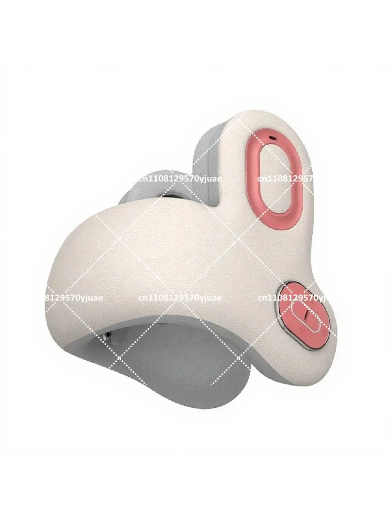 Neck Pillow with Noise Reduction, Red Light Heat Therapy & Vibration Massage for Stress Relief