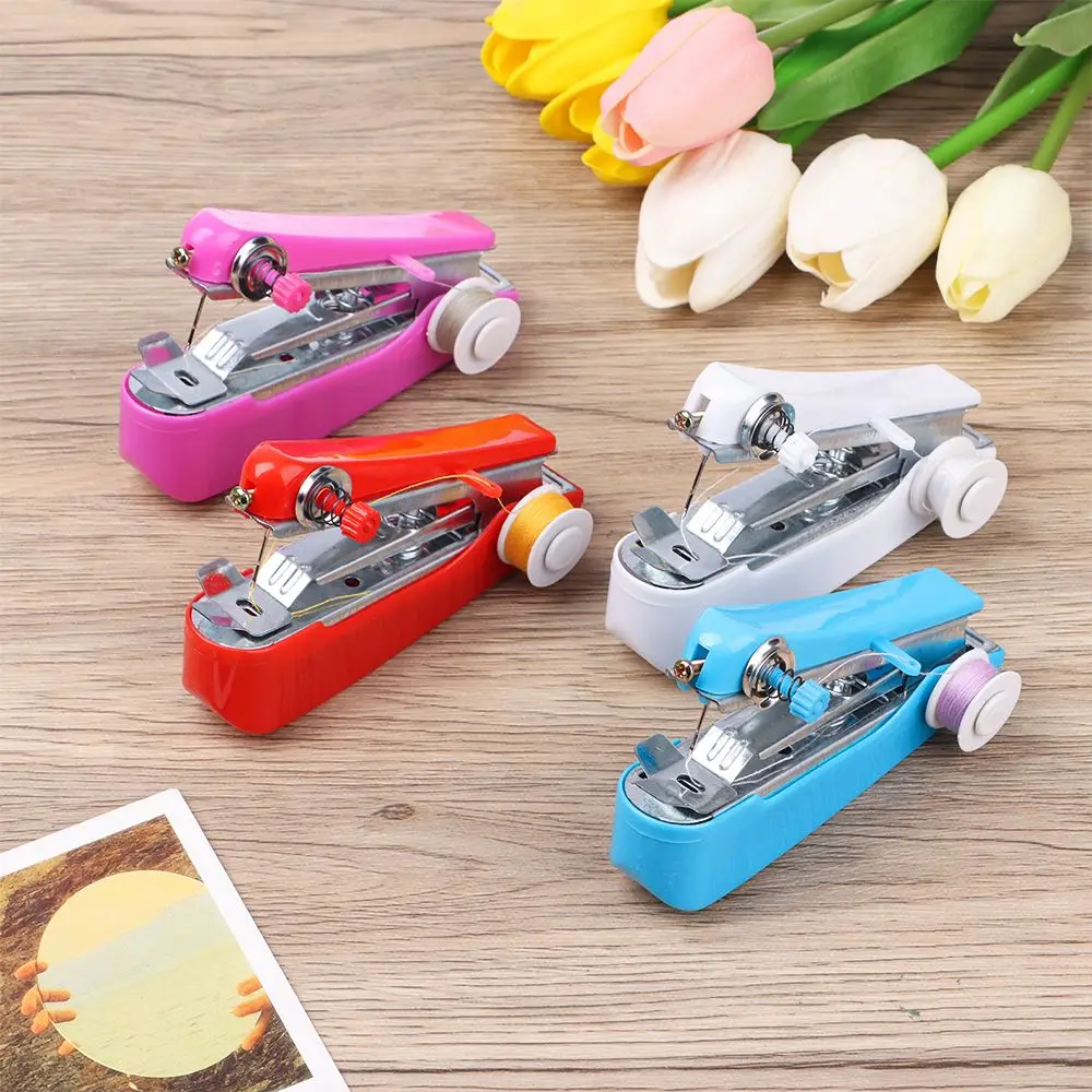 Home Beginners Family Sewing Machine Needlework Craft Cordles Mini Hand-Held