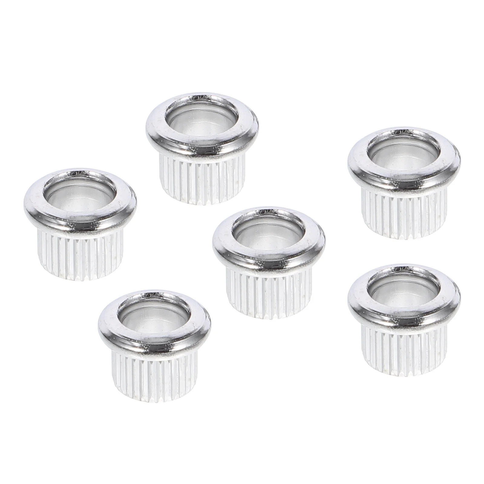 Guitar Tuning Pegs Tuner Machine Head Ukulele Silver Conversion Bushings Adapter Ferrule