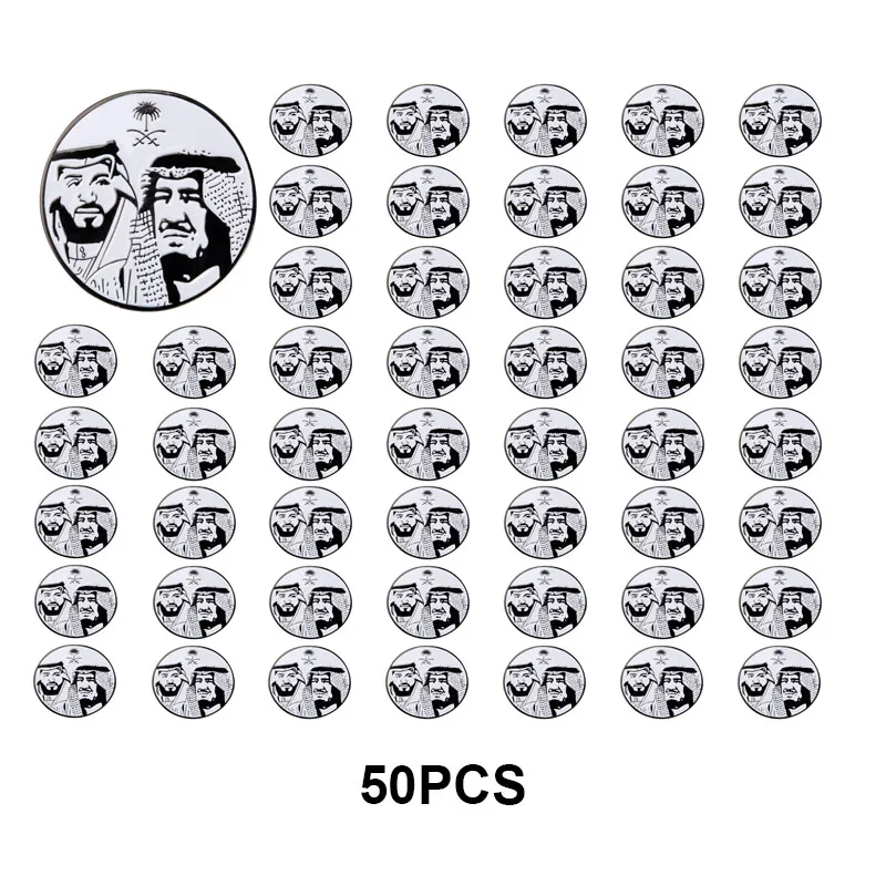 1-5-10-50-100 قطعة المملكة العربية السعودية شارة بروش دبابيس التلبيب الأصلي العلم التلبيب دبابيس علم الدولة شارة #3