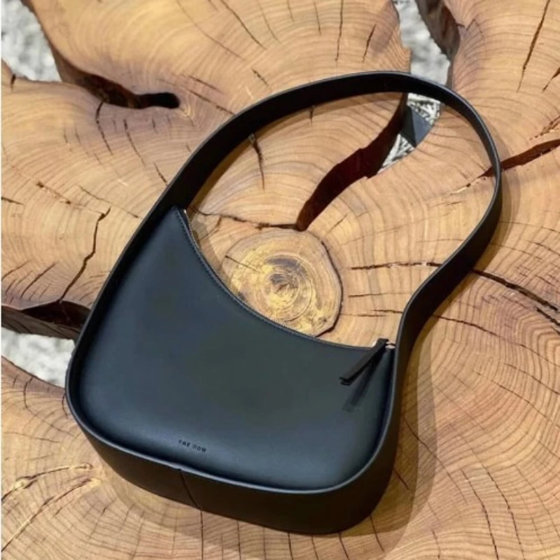 

Женская сумка в форме полумесяца из натуральной кожи, модная сумка через плечо, кошелек через плечо, индивидуальный дизайн внешнего вида