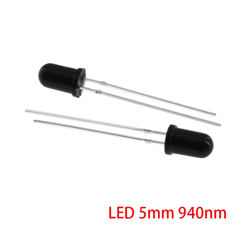 100pcs LED 5mm 940nm IR Receiving Diode Round Tube Light