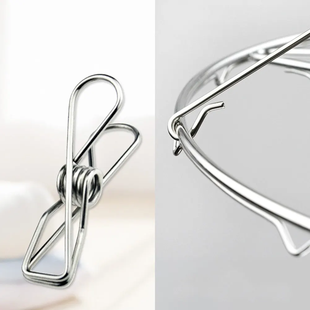1Pcs Star Shape Socks Drying Rack Creative Laundry Hanger 30 Clips Multi-Use Sock Rack Underwear Bra Panties Stainless Steel