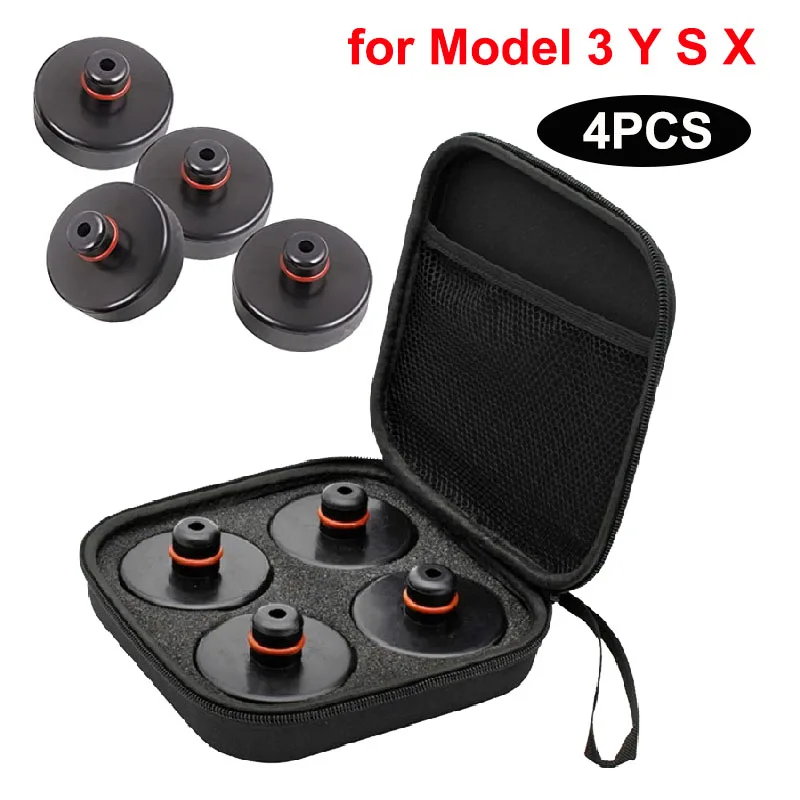 4Pcs/Set Lifting Jack Pads for Tesla Model 3 Y S X Highland 2024 Rubber Pucks Chassis Lift Stands Adapter Repair Tool Chassis