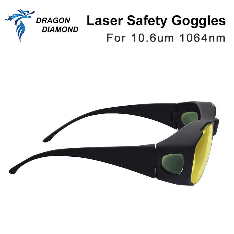 Imagem -04 - Óculos de Segurança do Laser Óculos de Proteção Od4 Escudo Proteção Eyewear para Yag Dpss Fibra e Co2 Laser Máquina 10.6um 1064nm