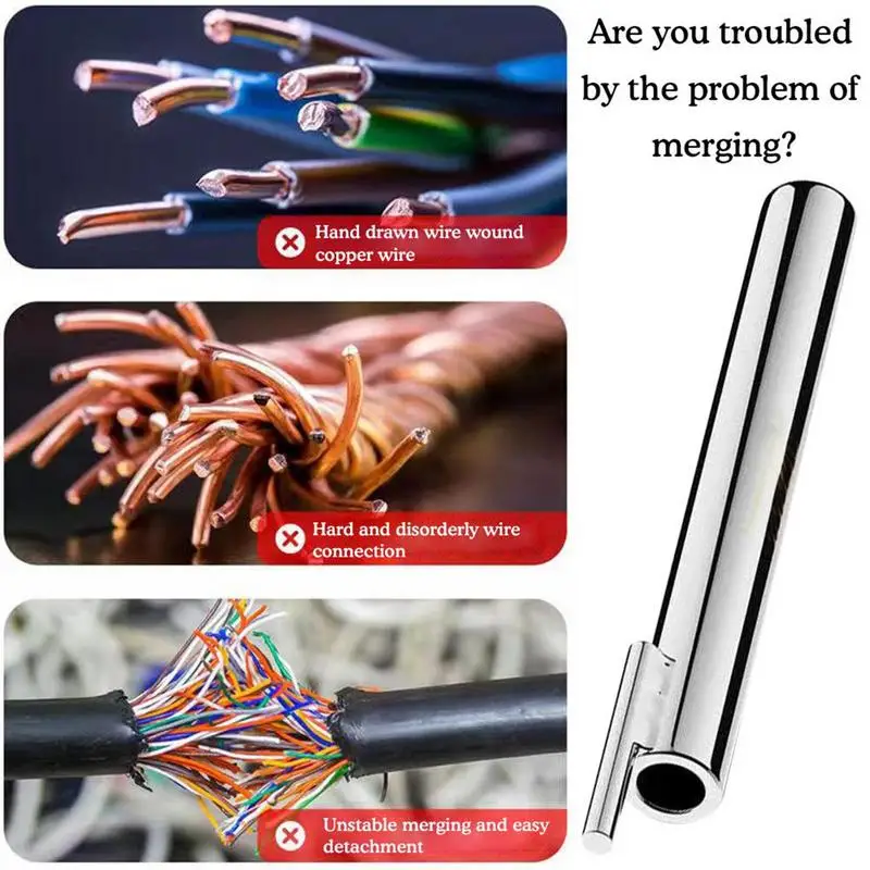 Wire Twisting Tool Cable Quick Connector Spin Twisting Wire Connector Socket 2X Cable Twister Tools For Electrician